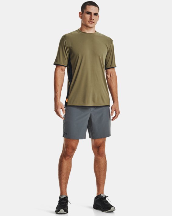 Men's UA Iso-Chill Trek Amphib 2-in-1 Shorts, Gray, pdpMainDesktop image number 2